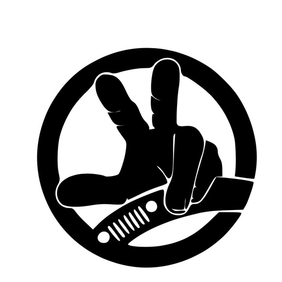 Jeep Wave Decal Your choice color 3.5”x3.5” - Picture 1 of 2